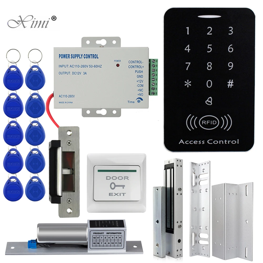 RFID карты система контроля допуска к двери комплект Открытый клавишная панель