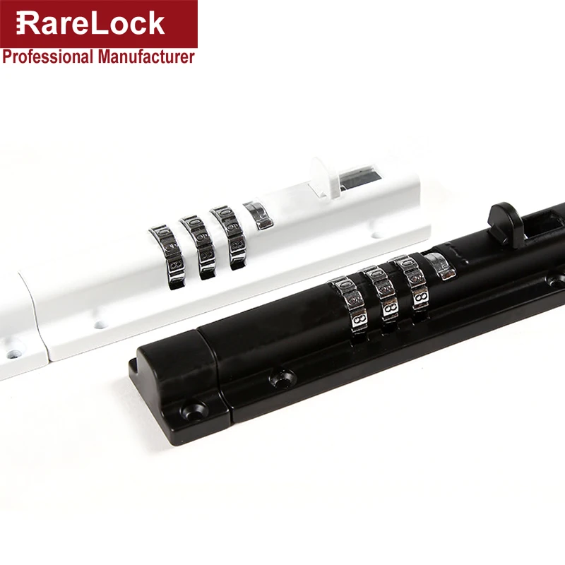 Rarelock комбинация дверная защелка 3 цифры раздвижной болт для окна хранения ювелирных изделий ящик для инструментов шкаф тренажерный зал школы шкафчик DIY MS550 ii