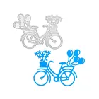 Металлические штампы для высечки велосипеда для скрапбукинга, фотоальбома, декоративные штампы для тиснения