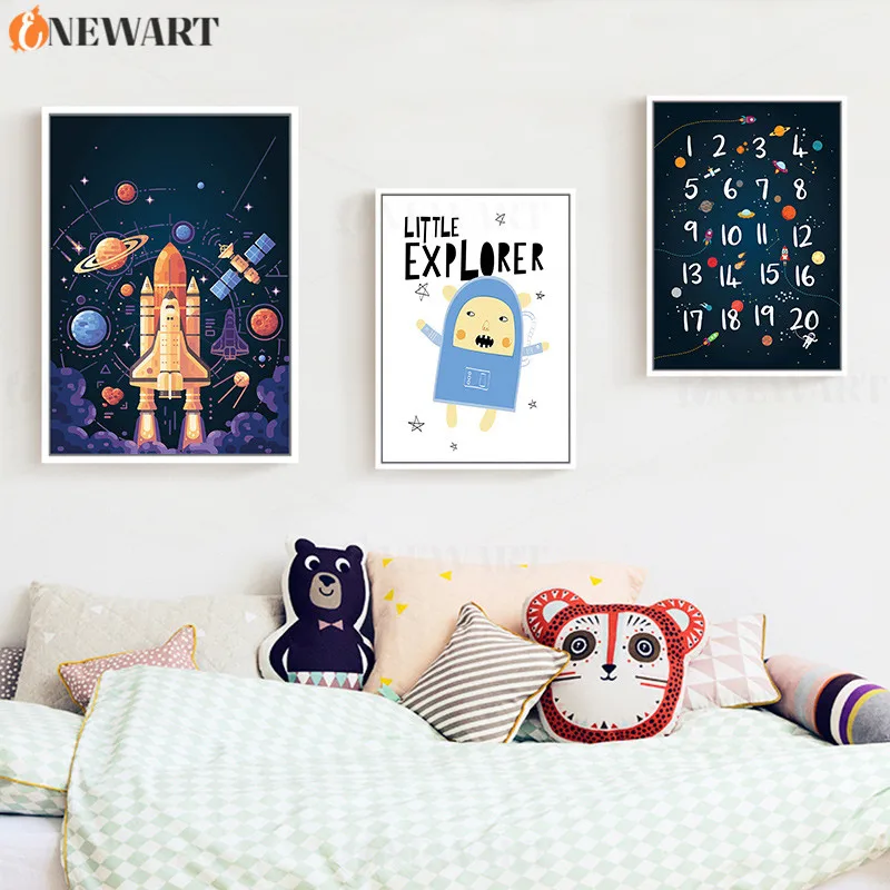 Картина Маленький путешественник Настенная картина плакат для детской