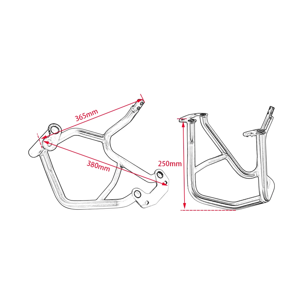 Серебряная Защита для автомагистрали Нижняя защита бака аварийный стержень 2013