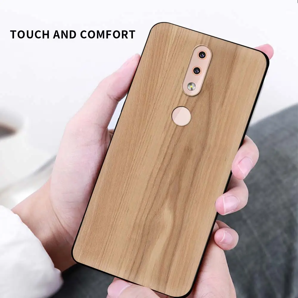 

Texture Wood Phone Case for Nokia 8.3 7.2 5.4 5.3 4.2 3.4 2.4 2.3 2.2 C3 C10 C20 G10 G20 X10 X20 Soft TPU Back Coque Shell Capa