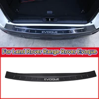 for land rover range rover evoque 2012 2018 stainless steel black car outside rear bumper protector sill plate car accessories