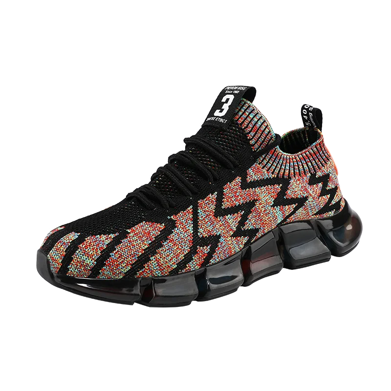 

2021 Men's Sneakers Flying Weave Sports Shoes Comfortable Lightweight Running Shoes Outdoor Men Breathable Athletic Shoes