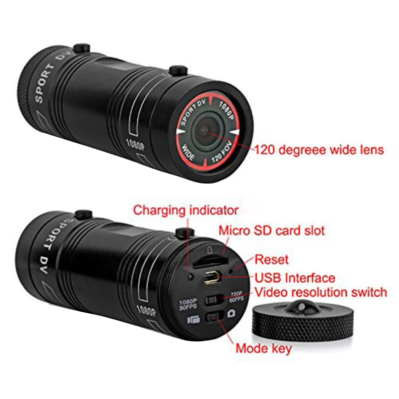 Mini F9 HD 1080P Bike Motorcycle Helmet Sport Camera Video Recorder DV Camcorder | Электроника