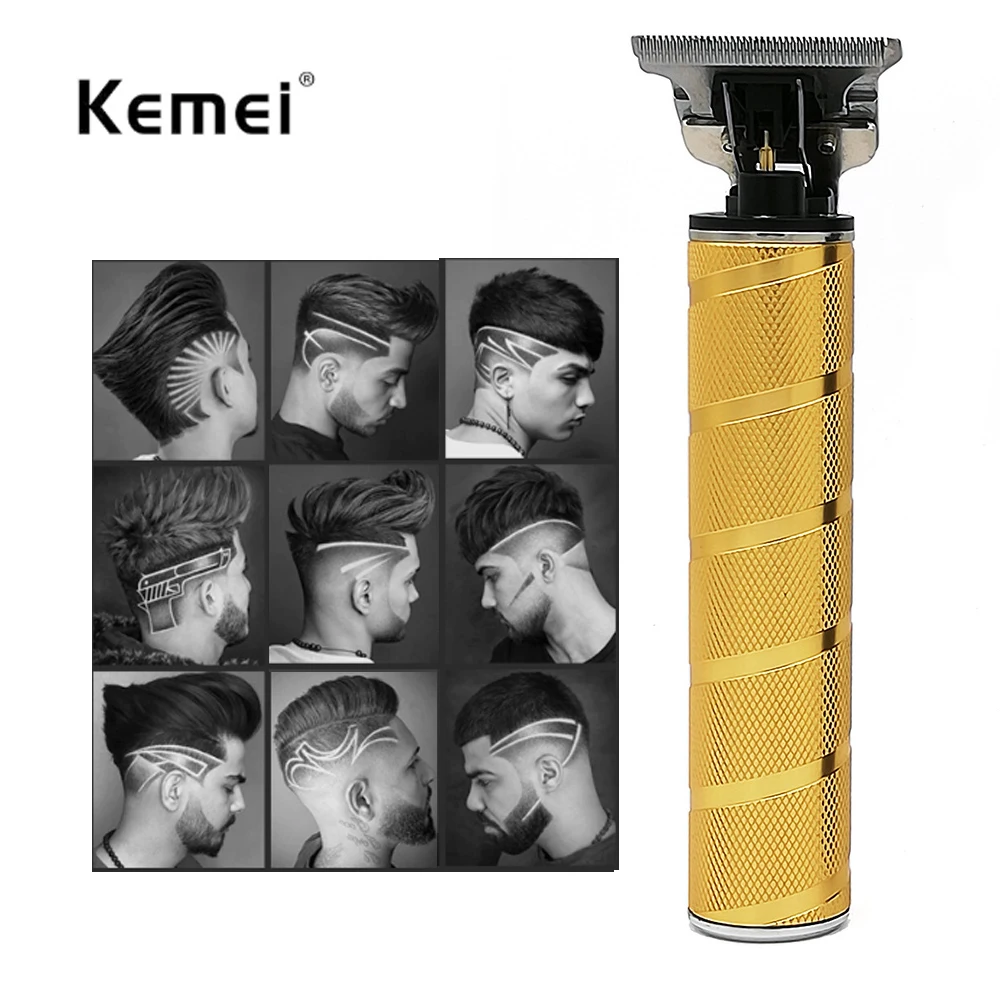 

Kemei T9/1974 Li Skeleton Heavy Hitter Cordless Trimmer Men 0mm Baldheaded Hair Clipper Finish Hair Cutting Machine 2022 New