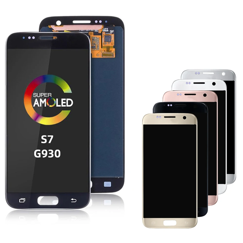 AAA Super AMOLED для SAMSUNG GALAXY S7 ЖК дисплей сенсорный экран дигитайзер сборка с рамкой G930