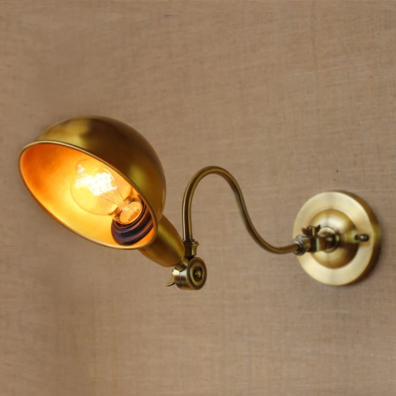 

Retro Wall Light Outdoor Wall Light Adjustable Industrial Iron Bedroom Lamp