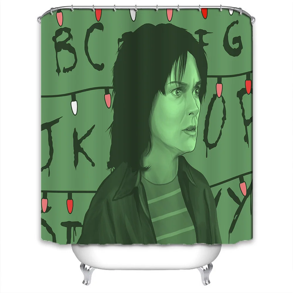 Мультяшная занавеска для душа s RAM ванной водонепроницаемая Полиэстеровая