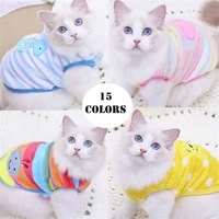 lovely printed pet clothing for small dog cat cotton fleece puppy clothes sweater clothing chihuahua cat clothes xxs xl
