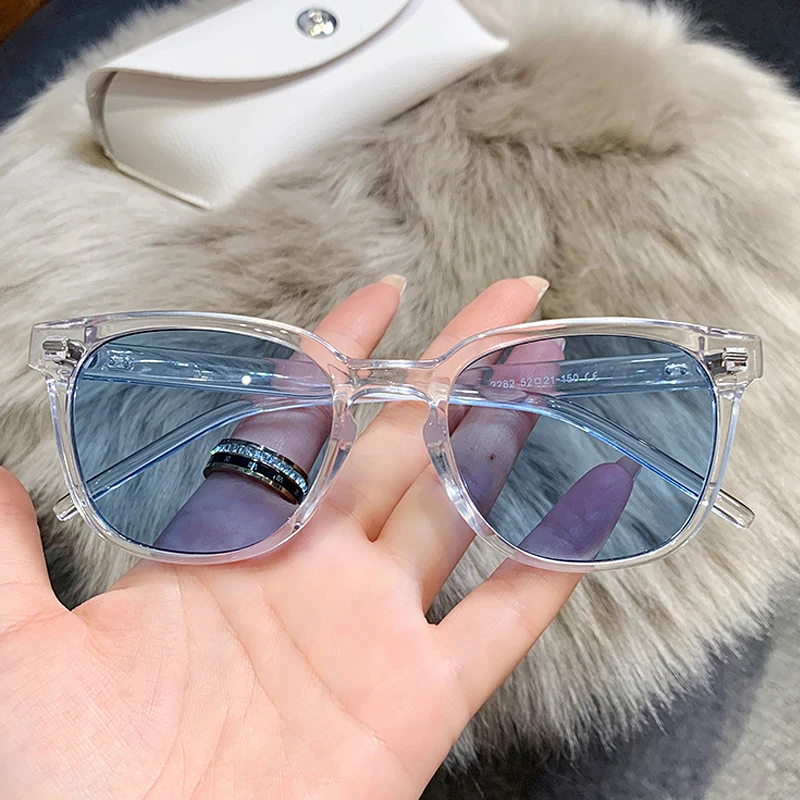 Квадратные Круглые Солнцезащитные очки для женщин и мужчин вождения с желтыми