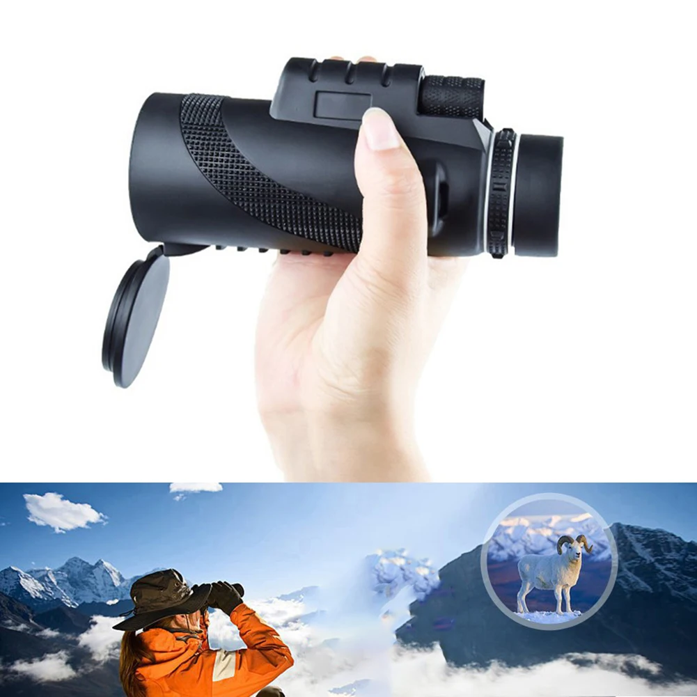 

80X100 BAK4 Telescope Optics Zoom HD Lens Monocular Clear Vision Binocular for Outdoor Camping Hunting Hiking Climbing