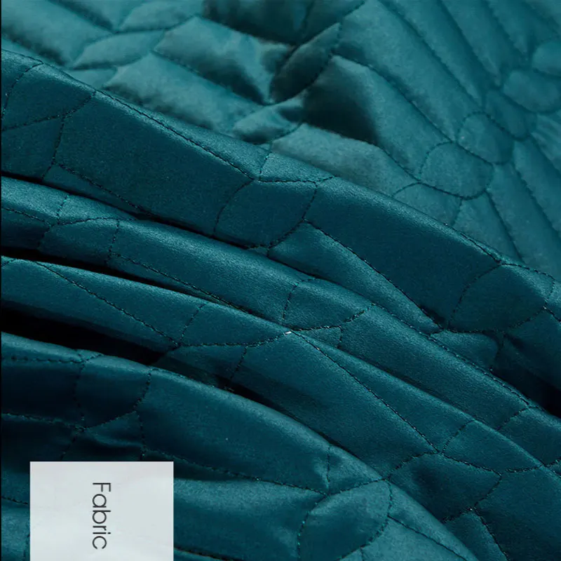 

Luxury Tencel Lace Double Bed Cover Queen King Quilted Bedspreads Ruffles Emboridered Solid Coverlet with Pillow Shams 3pcs