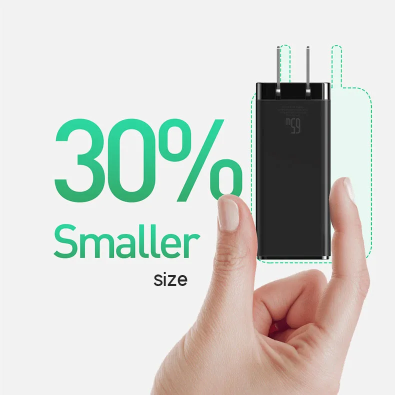 

GAN 65W USB C Charger Quick Charge 4.0 3.0 QC4.0 QC PD3.0 PD USB-C Type C Fast USB Charger for Travel business trip