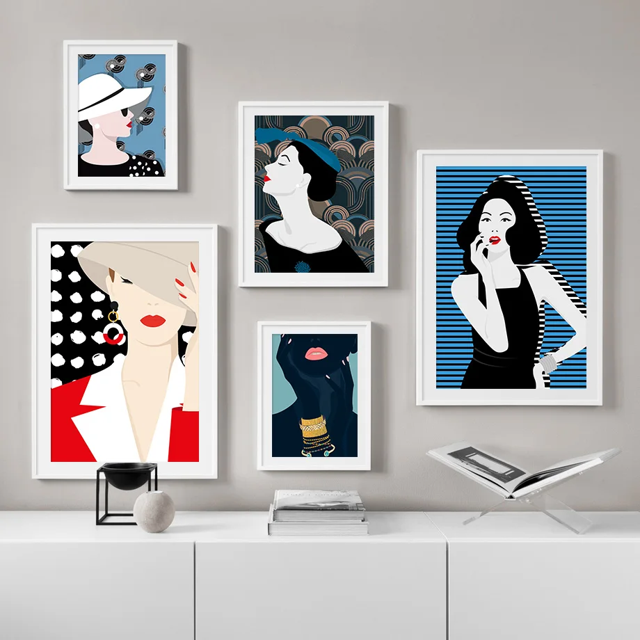 

Fashion Sexy Woman Silhouette Wall Art Canvas Painting Nordic Posters And Prints Wall Pictures For Living Room Bed Room Decor