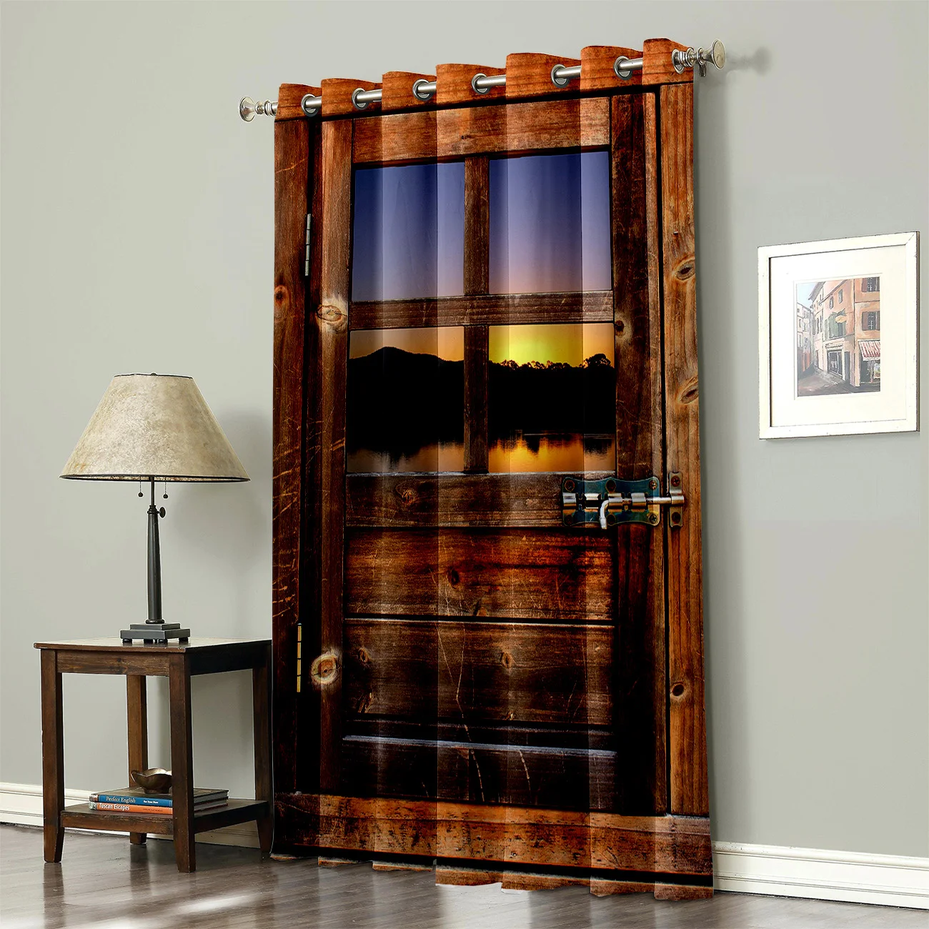 Деревянные оконные шторы с дощатыми дверями декор для ванной комнаты Детские