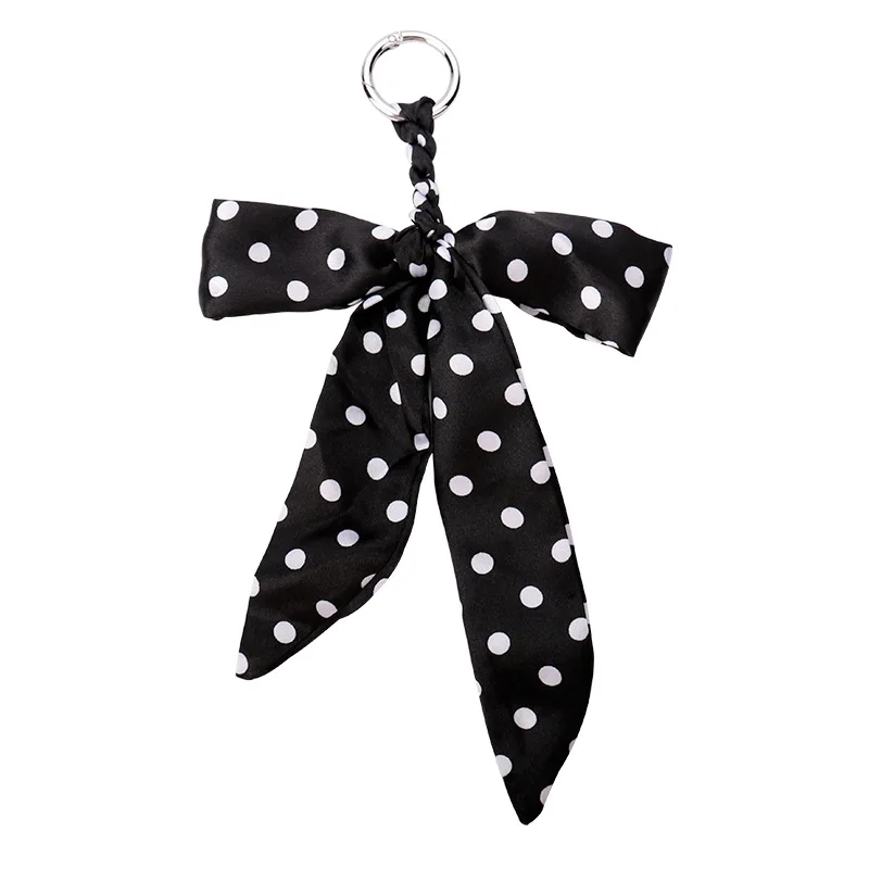 

2PCS Beautiful Hand Woven Bow Scarf Pendant Armpit Bag With Hanging Accessories Women's HandBag Decoration Small Gift