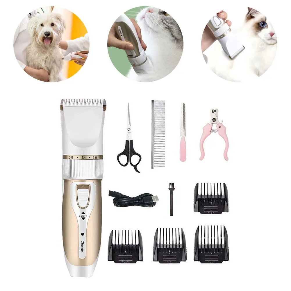 

Dog Clipper Dog Hair Clippers Grooming (Pet/Cat/Dog/Rabbit) Haircut Trimmer Shaver Set Pets Cordless Rechargeable Professional