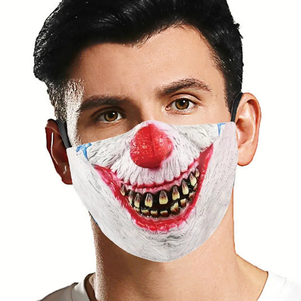 Новый Забавный Череп-клоун-монстр рот Косплэй Для женщин мужчин маски унисекс