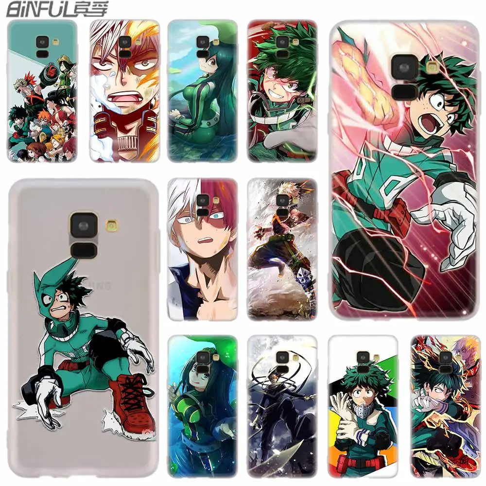 

Cover Case For Samsung A42 A52 A72 A32 A12 A71 A51 A70 A50 A20 A30 A20S A21S A50S A6 A7 A8 2018 Boku no Hero Academia