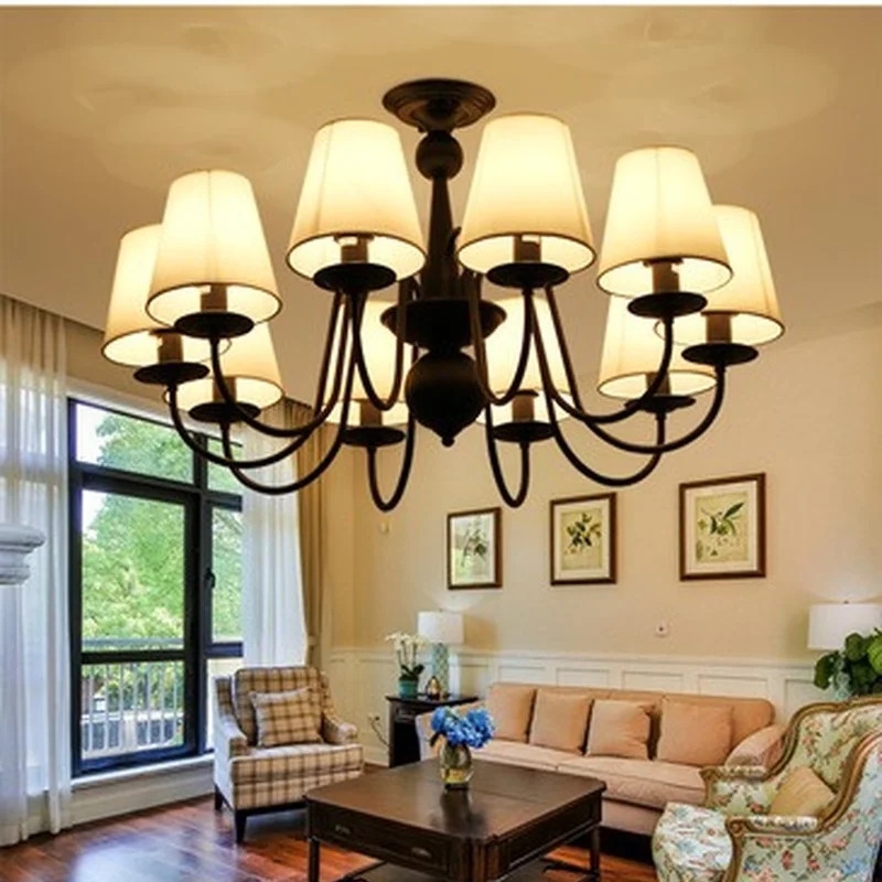 Винтажные американские Свадебные люстры железная Люстра для кухни бара кафе