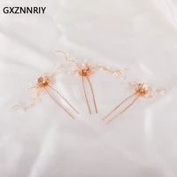 wedding hair accessories set flower hair pins clips forks for women crystal hair jewelry party bride headpiece bridesmaid gift