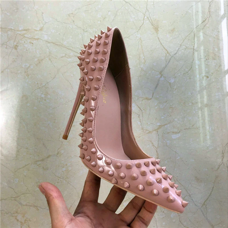 

Women high heels patent leather high quality sexy 10cm 12cm thin heel pumps point toe yellow party wedding women pumps shoes