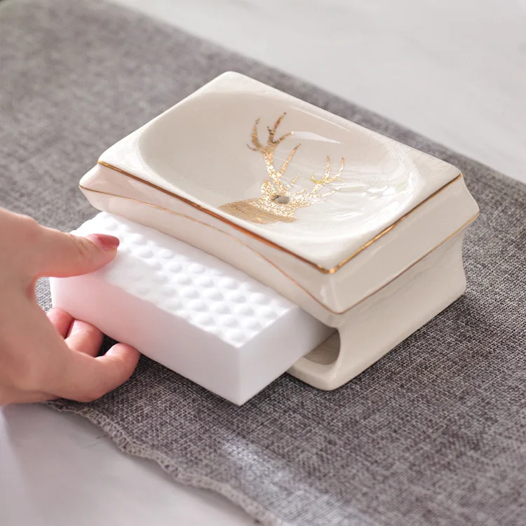 5 цветов Керамический диспенсер для жидкого мыла Коробка держатель зубных щеток