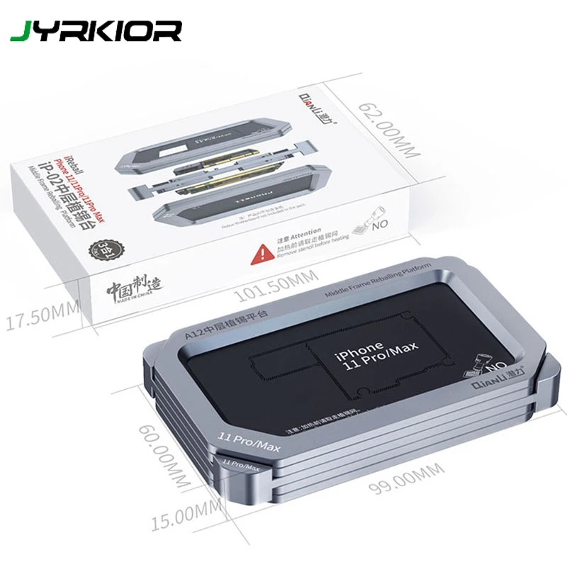 

QianLi 3D средняя Рамка шаблон Reballing IC для iPhone X/XS/MAX 11 Pro Max материнская плата средний слой Оловянное крепление для посадки