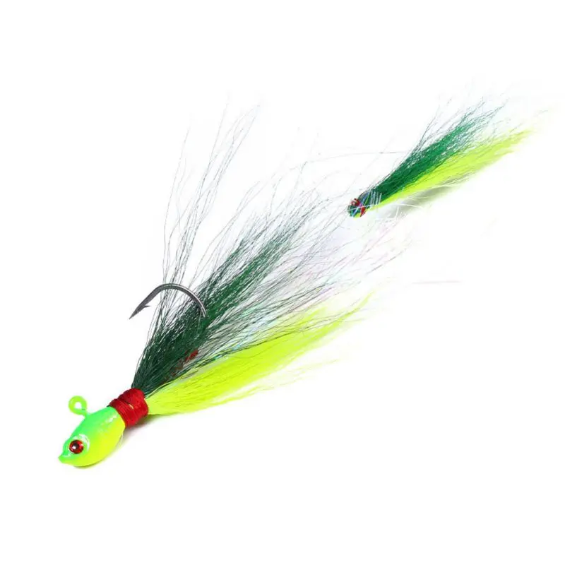 1 шт. 15 см 7g волосы оленя хвост рыболовные приманки искусственные жесткие свинец