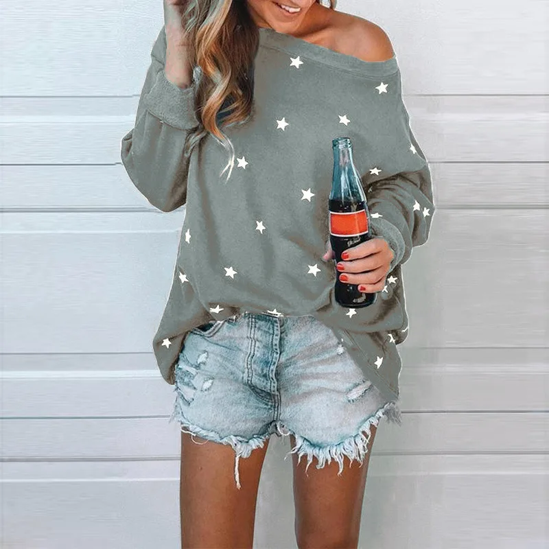 

long sleeve shirts women 2020 aesthetic womens clothing thanksgiving 2020 vintage tops punk print o-neck casual streetwear