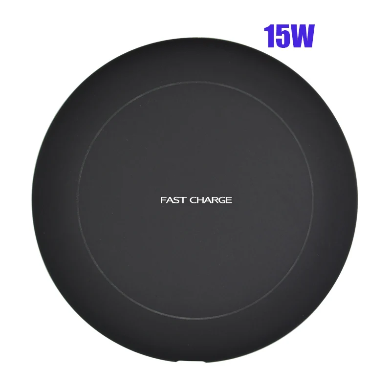 Быстрое беспроводное зарядное устройство 15 Вт для iPhone X Xs MAX XR 8 plus зарядка Samsung S8 S9