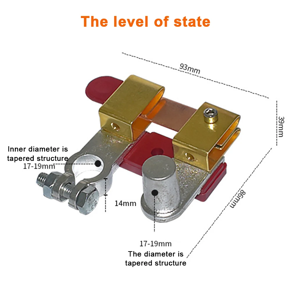 

1pcs Car Battery Disconnect Switch Switch 12V/24V Battery Disconnect Switch Isolator Power Cut Off For Marine Car Boat RV ATV