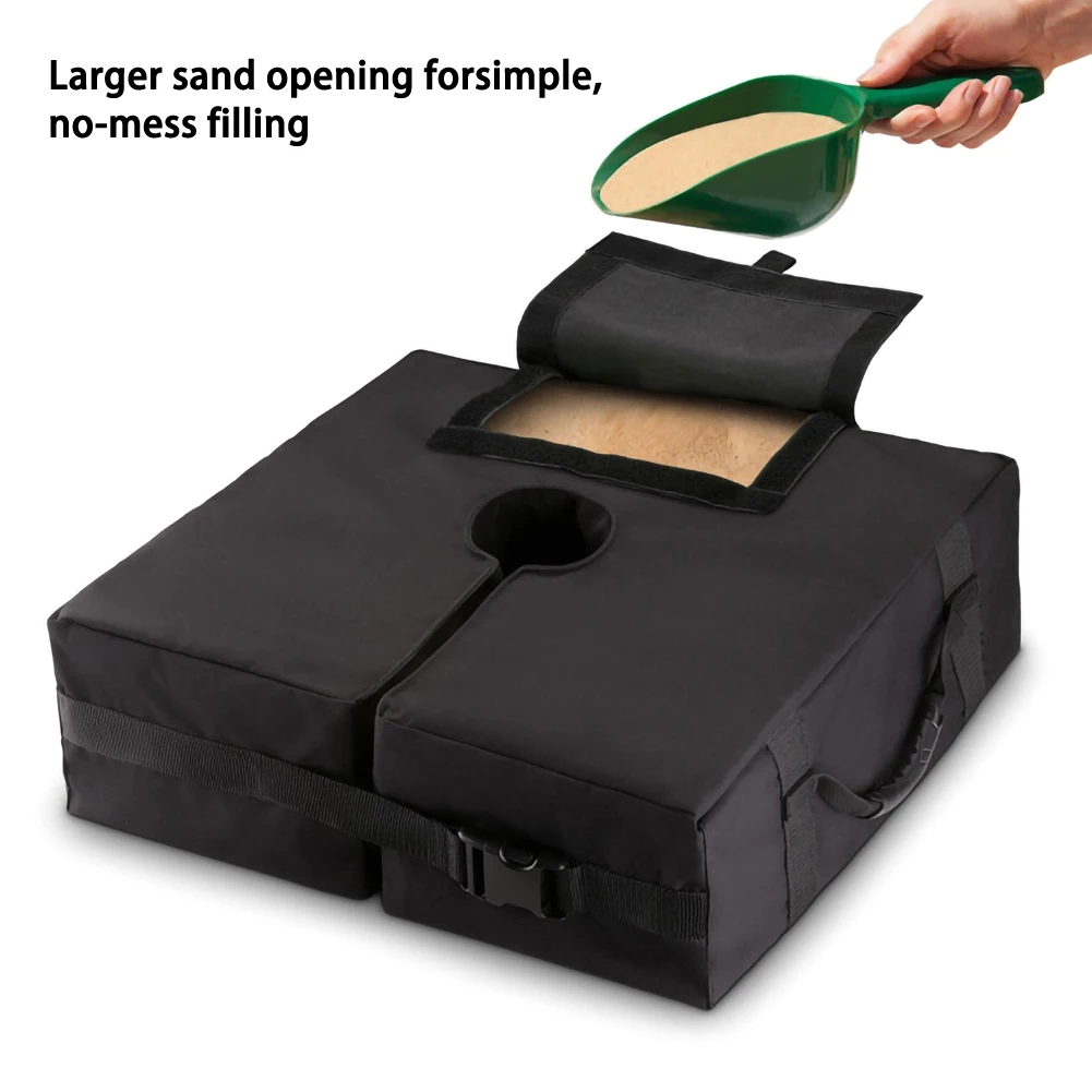 

Outdoor Patio Umbrella Base Weight Bag Weatherproof Parasol Umbrella Heavy Duty Sand Bags Stand Base for Home Hotel Use