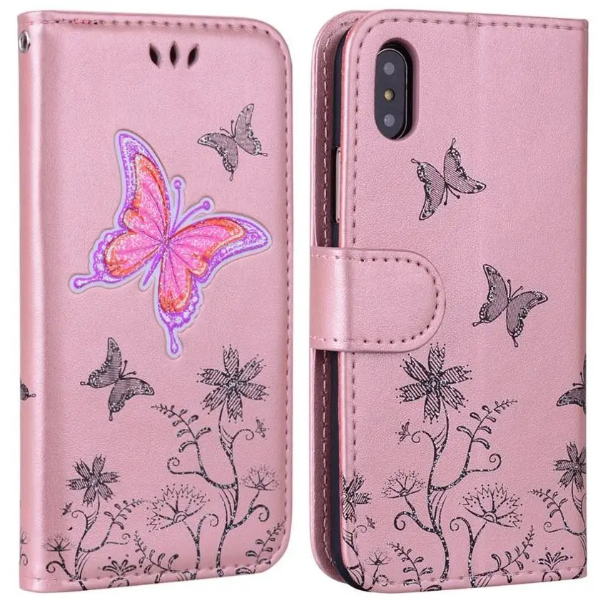 

Simple Leather Covers Book Cases For Apple iPhone 4G 5G 6G 7G 8G 6+ 7+ 8+ Stand Fundas Solid Color Frame Coque Card Holder P08G