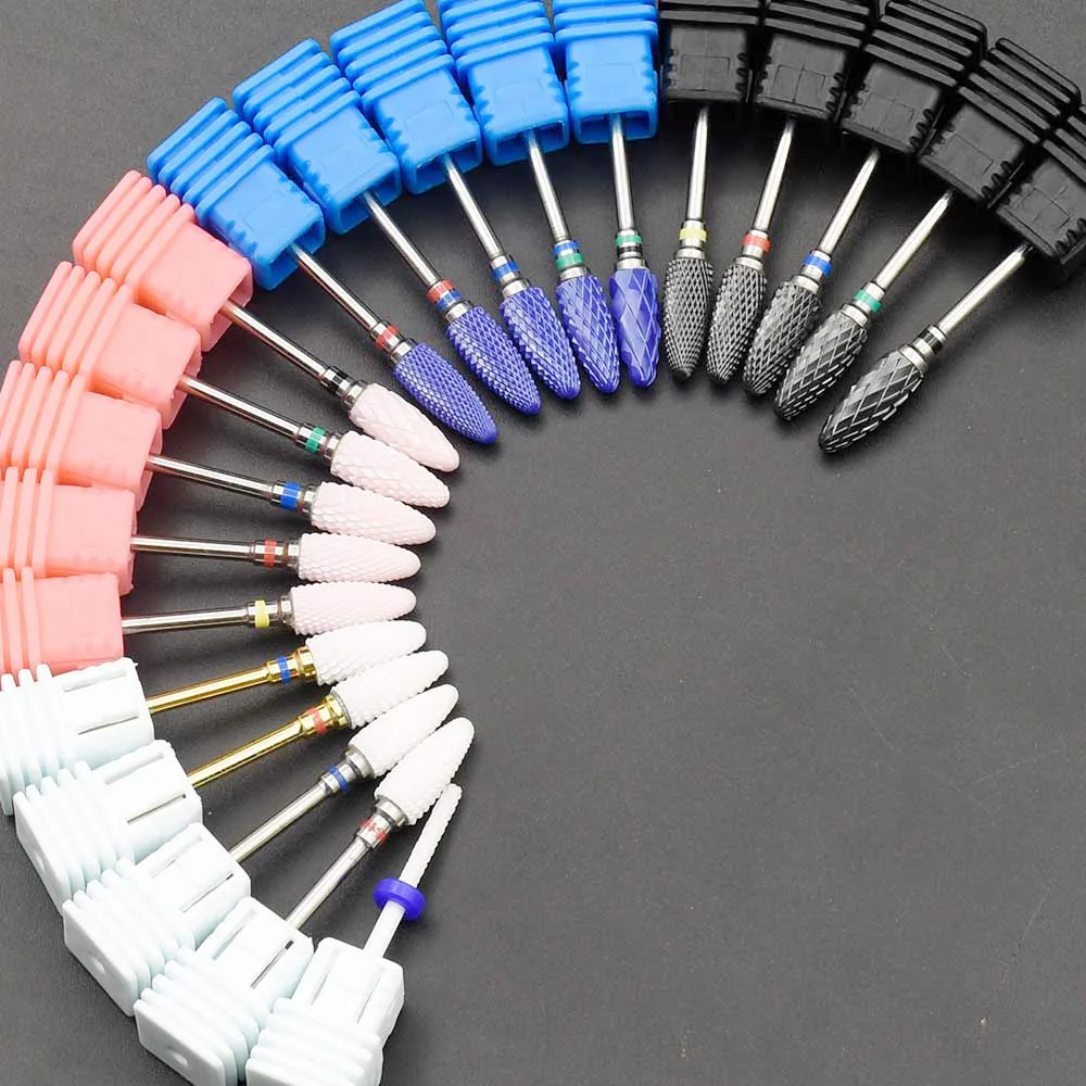 Электрическое сверло для ногтей 1 шт. керамическая полировальная головка из