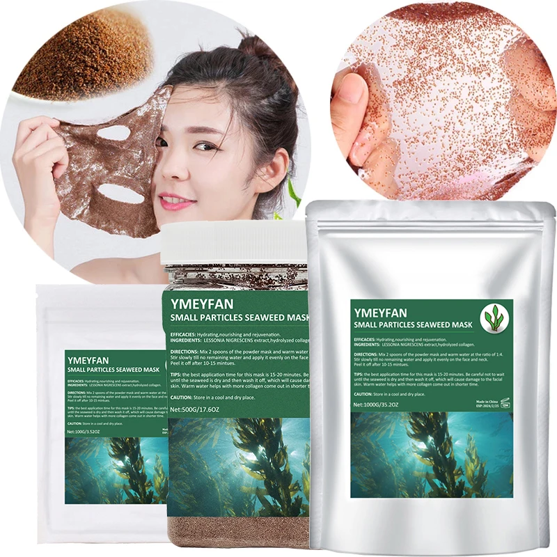 

Pure Natural Seaweed Mask Gel For Face Moisturizing Hydrating Shrink Pores Whitening Algae Seed Facial Mask Anti Acne Skin Care