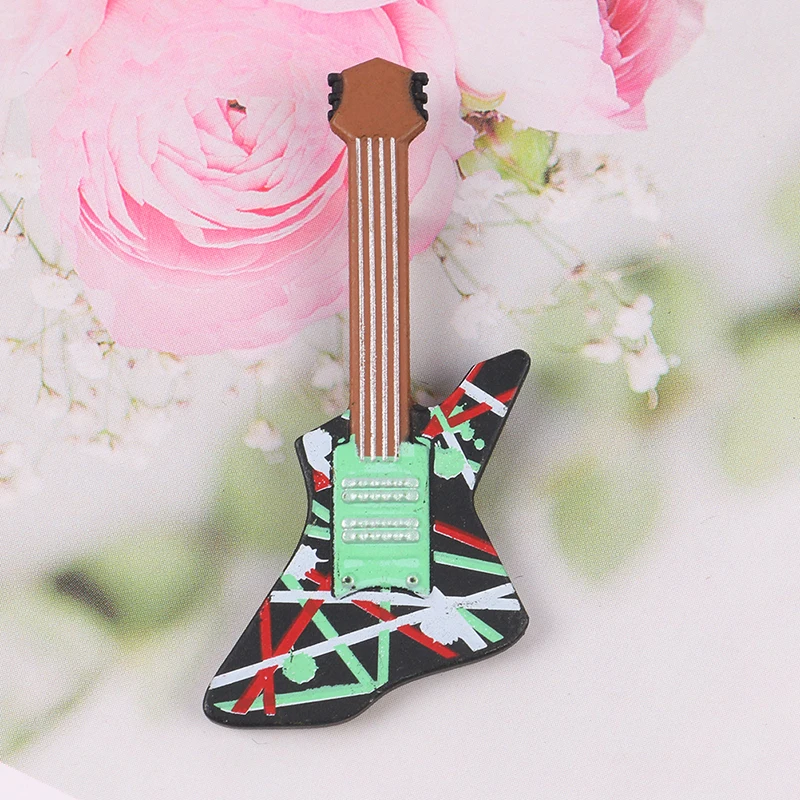 

1 Pc Kids Mini Guitar Musical Instrument Toys Miniature Trendy Cool Guitar Simulation Instrument Dollhouse Music Toy