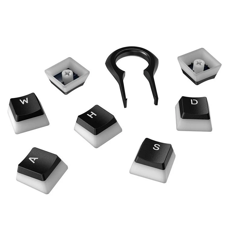 Набор клавиш HyperX Double Shot PBT HXS KBKC3 для клавиатур 104 шт полупрозрачные RGB подсветки