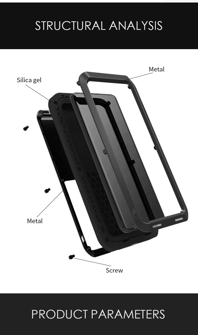 original love mei powerful case for xiaomi mi 10 metal armor shock dirt proof water phone cases for xiaomi mi 10 pro 6 67‘’ 5g free gl
