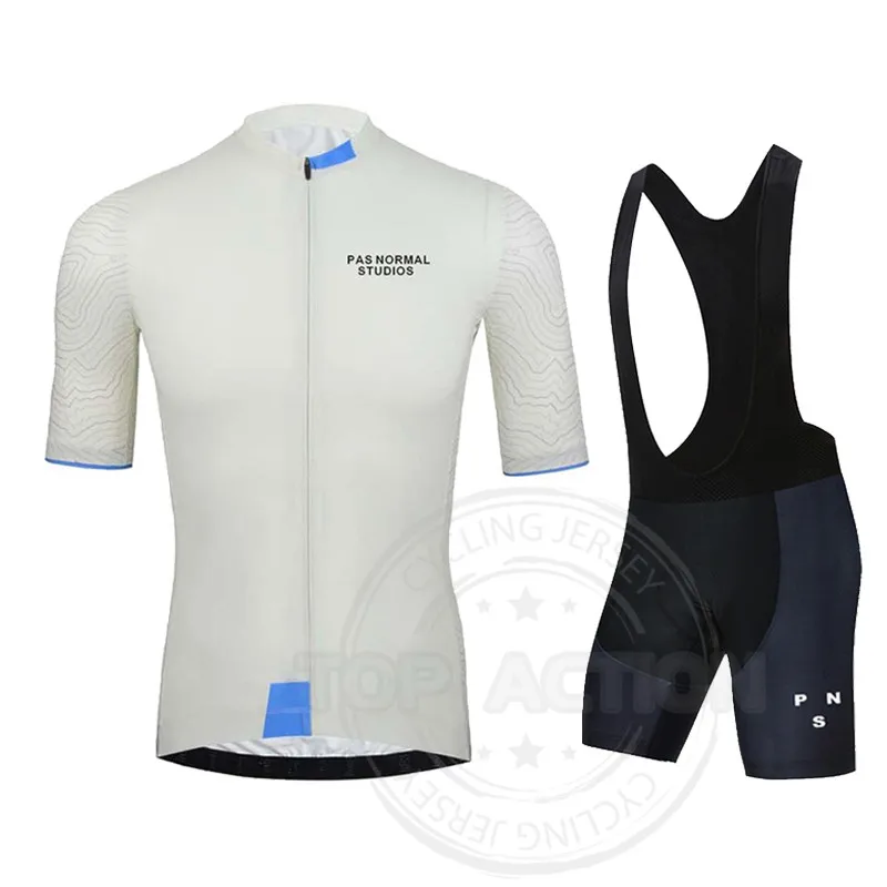 

PNS Cycling Jersey Set 2021 Breathable Bicycle Clothing Ciclismo Clothes Pas Normal Studios Summer Man Short Sleeve Cycling Set
