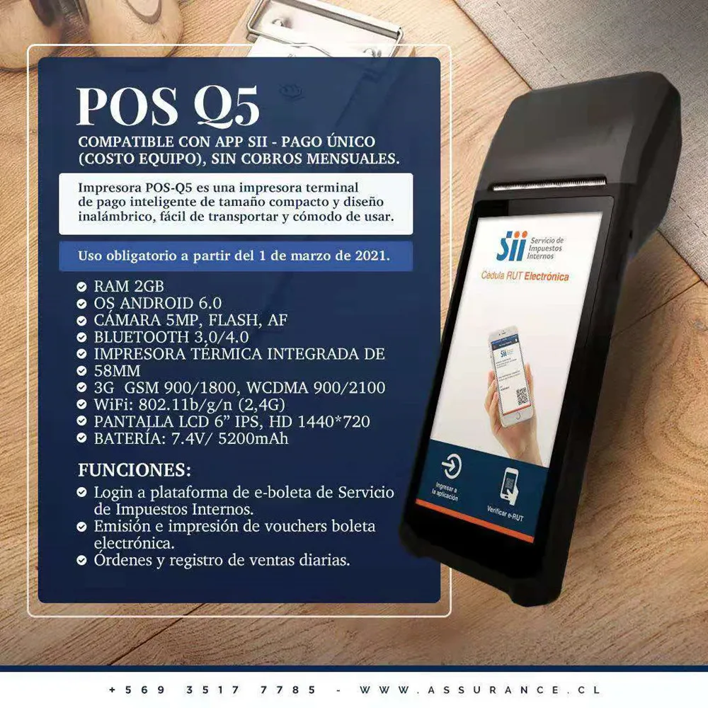 POS Android 8 1 PDA Мини чековый принтер 58 мм GPS портативный терминал NFC Bluetooth WIFI 4G камера