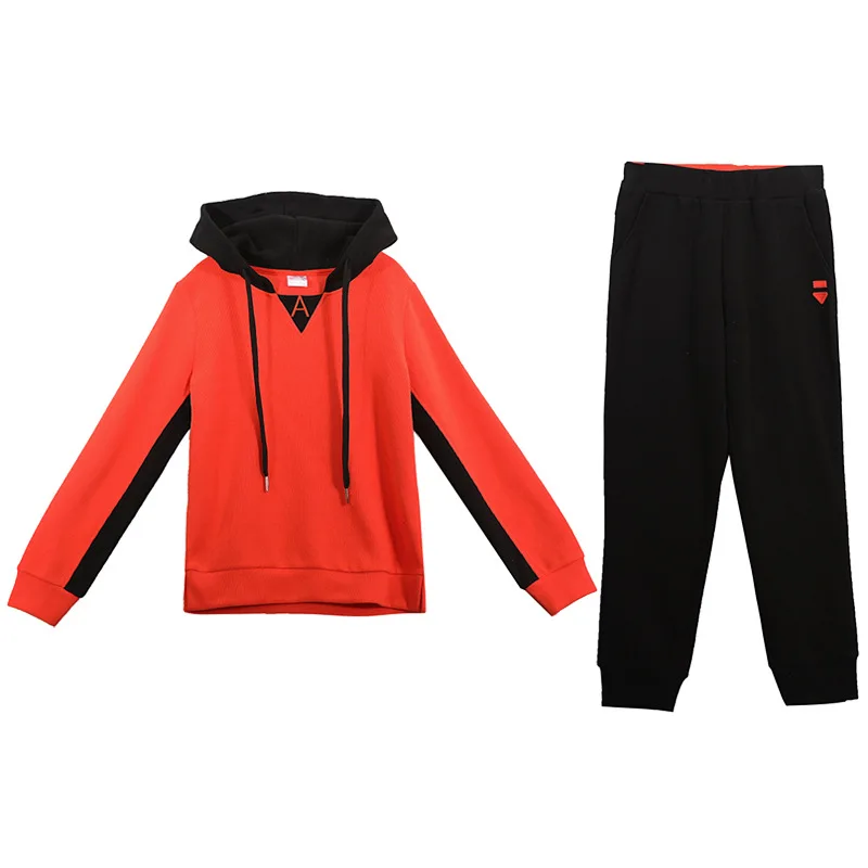 

Spring Women Sportswear Tracksuit Loose Hoodie Sweatshirt+pant Running Jogger Fitness Gym Workout Casual Outfit Set Sport Suit