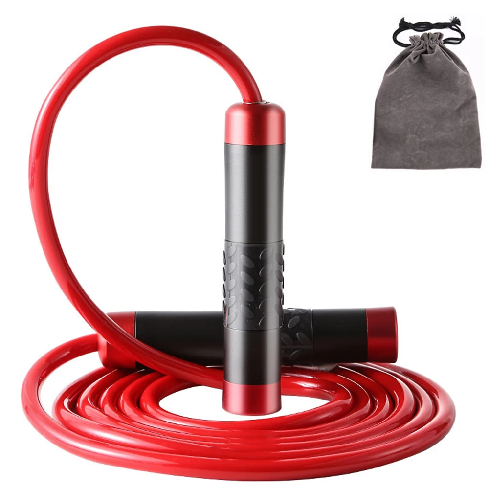 

2020 Hot Heavy Adjustable Weighted Skipping Jump Rope Ball-Bearing Weavon Cable Foam Handle for Home Gym Crossfit Workouts