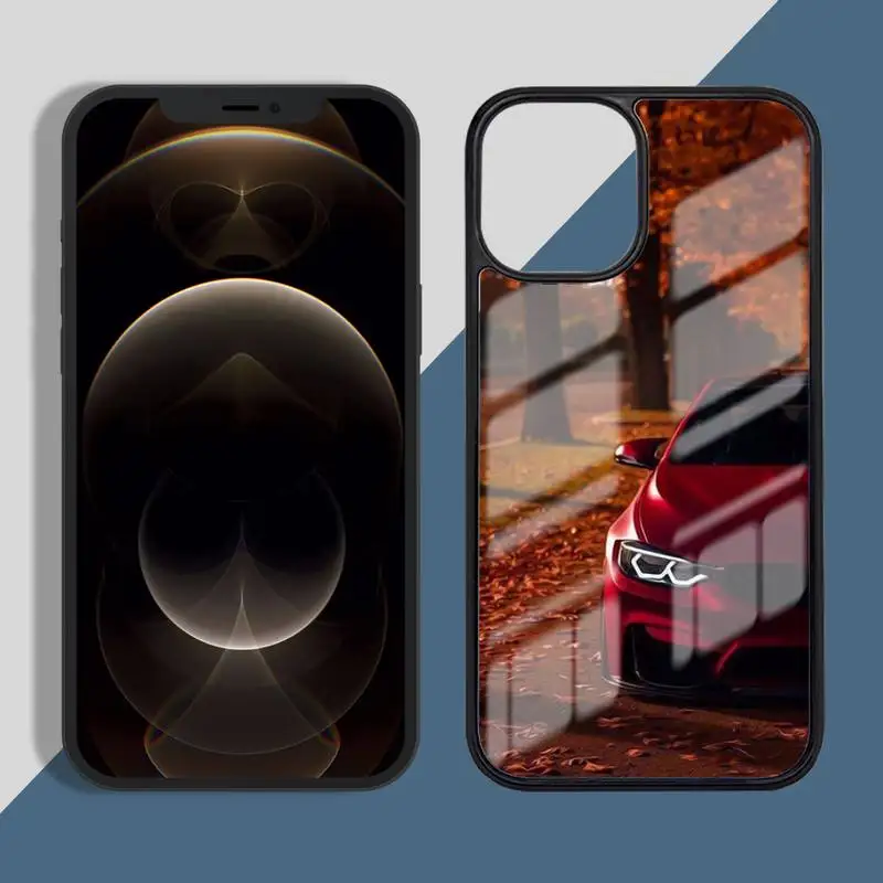 

Blue Red Car Phone Case PC for iPhone 11 12 pro XS MAX 8 7 6 6S Plus X 5S SE 2020 XR