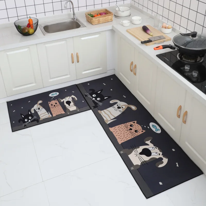 

Коврик для пола, из полиэстера, 40x60 см-60x180 см, нескользящий