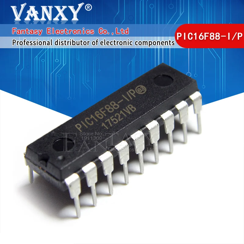 1 шт. PIC16F88-I/P DIP-18 PIC16F88 DIP18 | Электронные компоненты и принадлежности