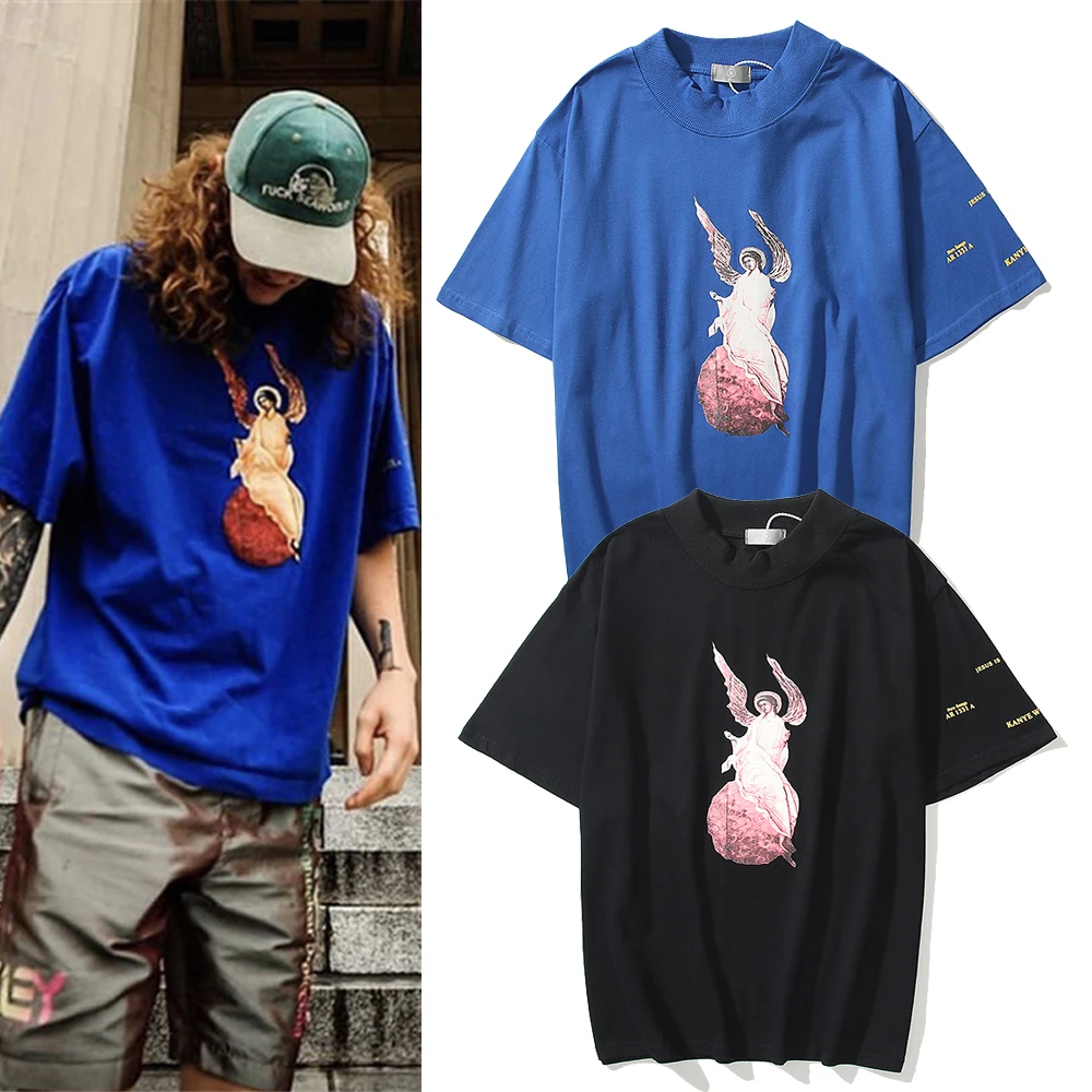 2021 Ss KANYE Иисус Кинг Канье охватывающий и Богоматерь ангелов уличная свободная