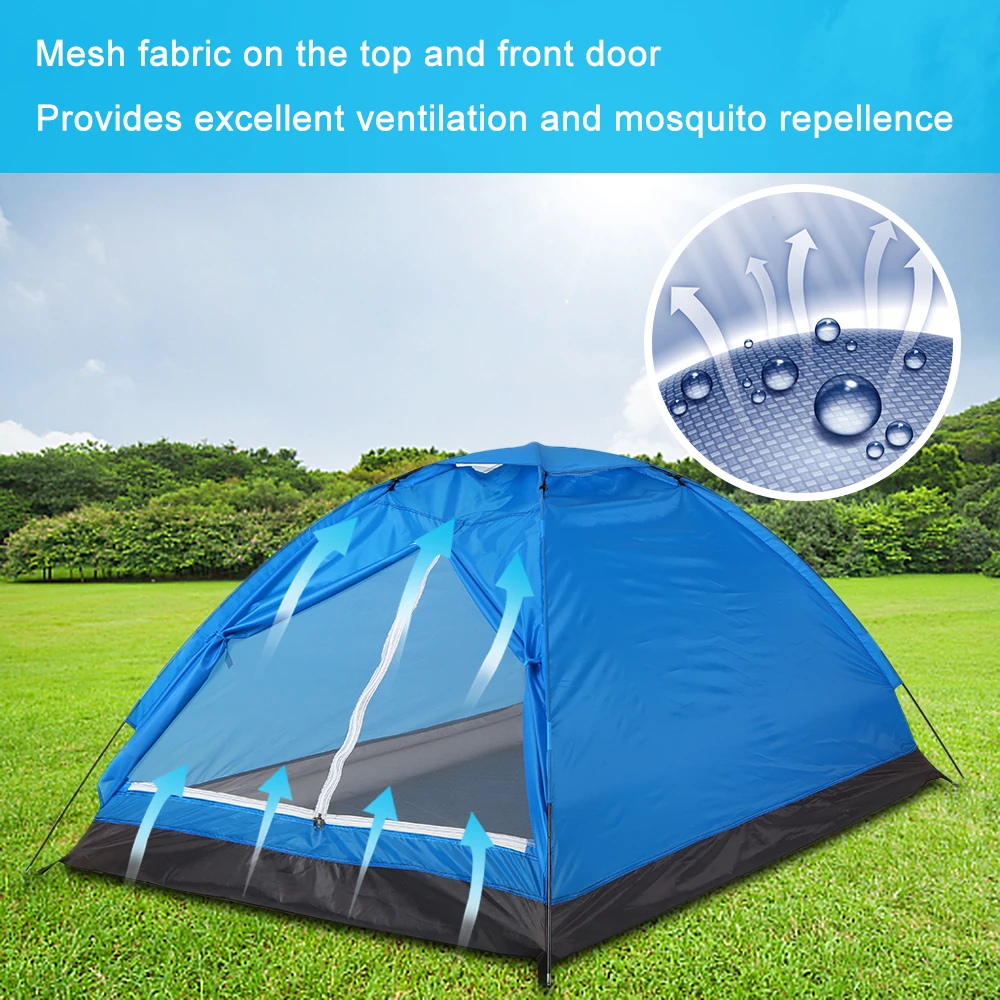 

TOMSHOO Camping Tent for 2 Person Single Layer Outdoor Portable Camouflage Handbag for Hiking,Travelling Lightweight Backpacking