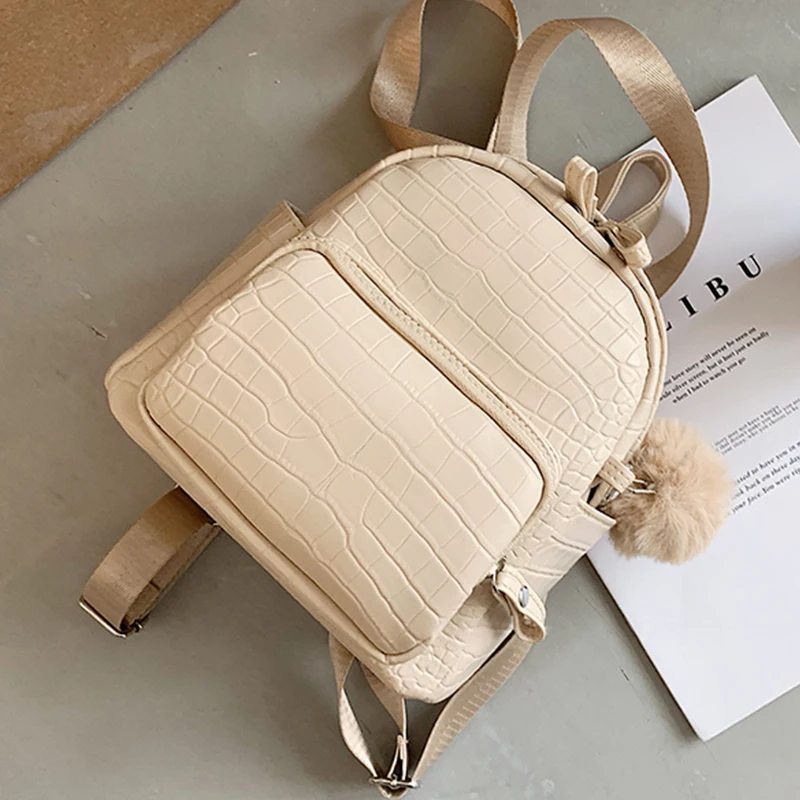 Модный рюкзак из искусственной кожи с узором под камень сумки на плечо для женщин